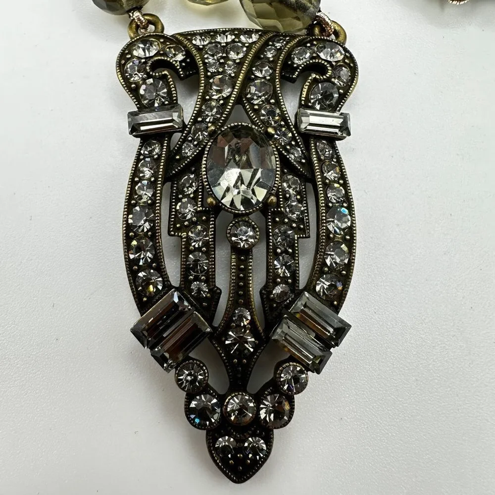 Heidi‎ Daus Iris Swarovski Crystal, Art Deco style necklace!